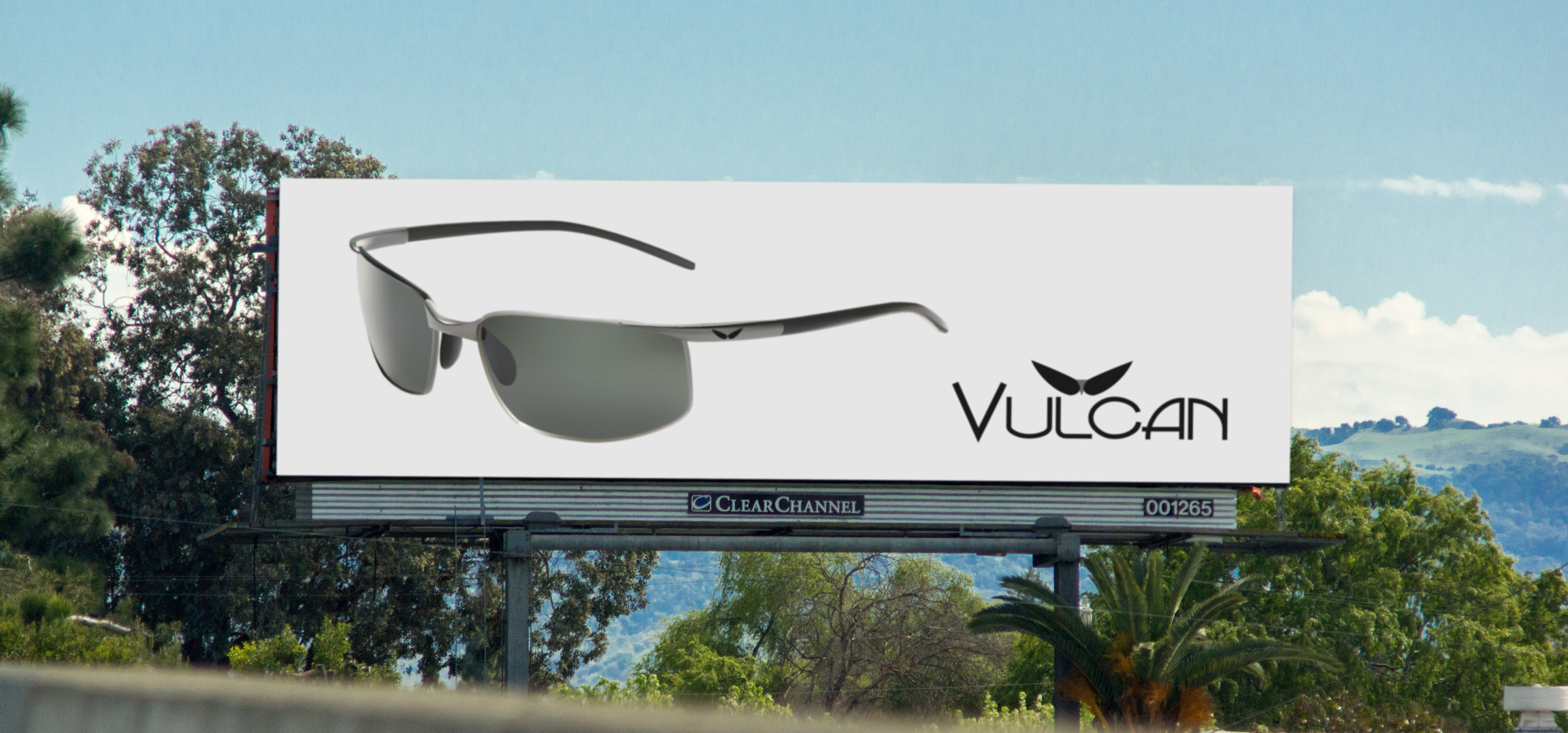 Vulcan Sunglasses Billboard Advertisement